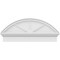 Ekena Millwork Segment Arch 3 Spoke Architectural Grade PVC Combination Pediment, 36"W x 15-7/8"H x 2-3/4"P PEDPC036X160SEG03 - alternate 4